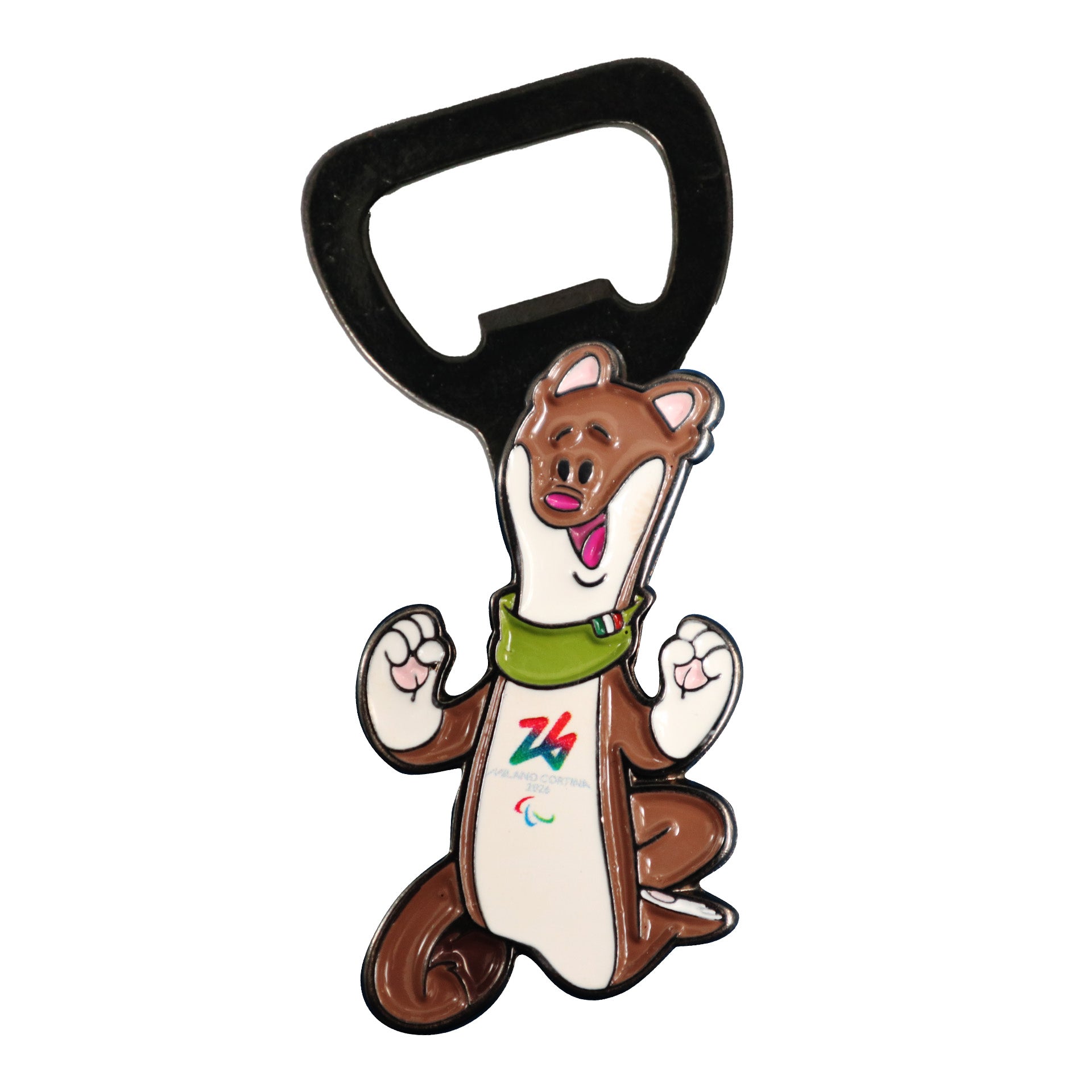 Magnete Paralimpiadi Milano cortina 2026 apribottiglie mascotte Milo sagomato ufficiale