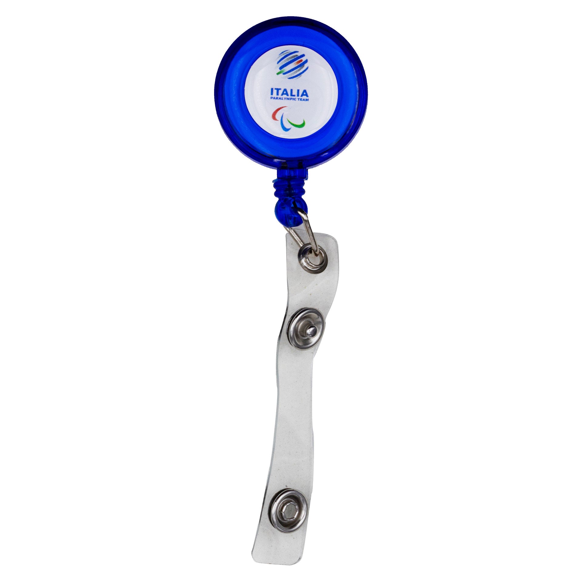 Porta skipass Team Italia Paralimpiadi Milano cortina 2026 blu ufficiale