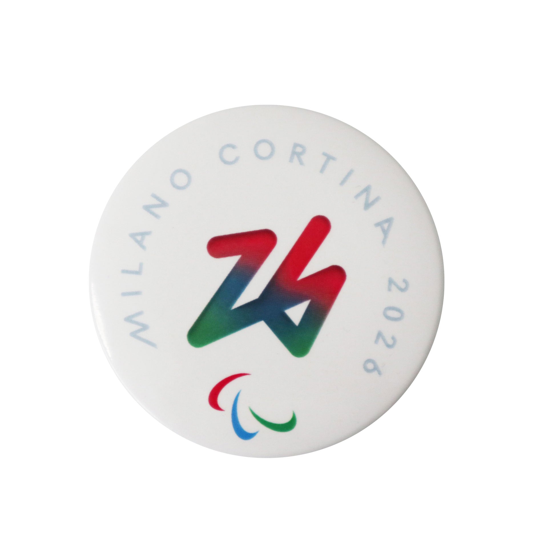 Magnete Paralimpiadi Milano cortina 2026 apribottiglie tondo ufficiale