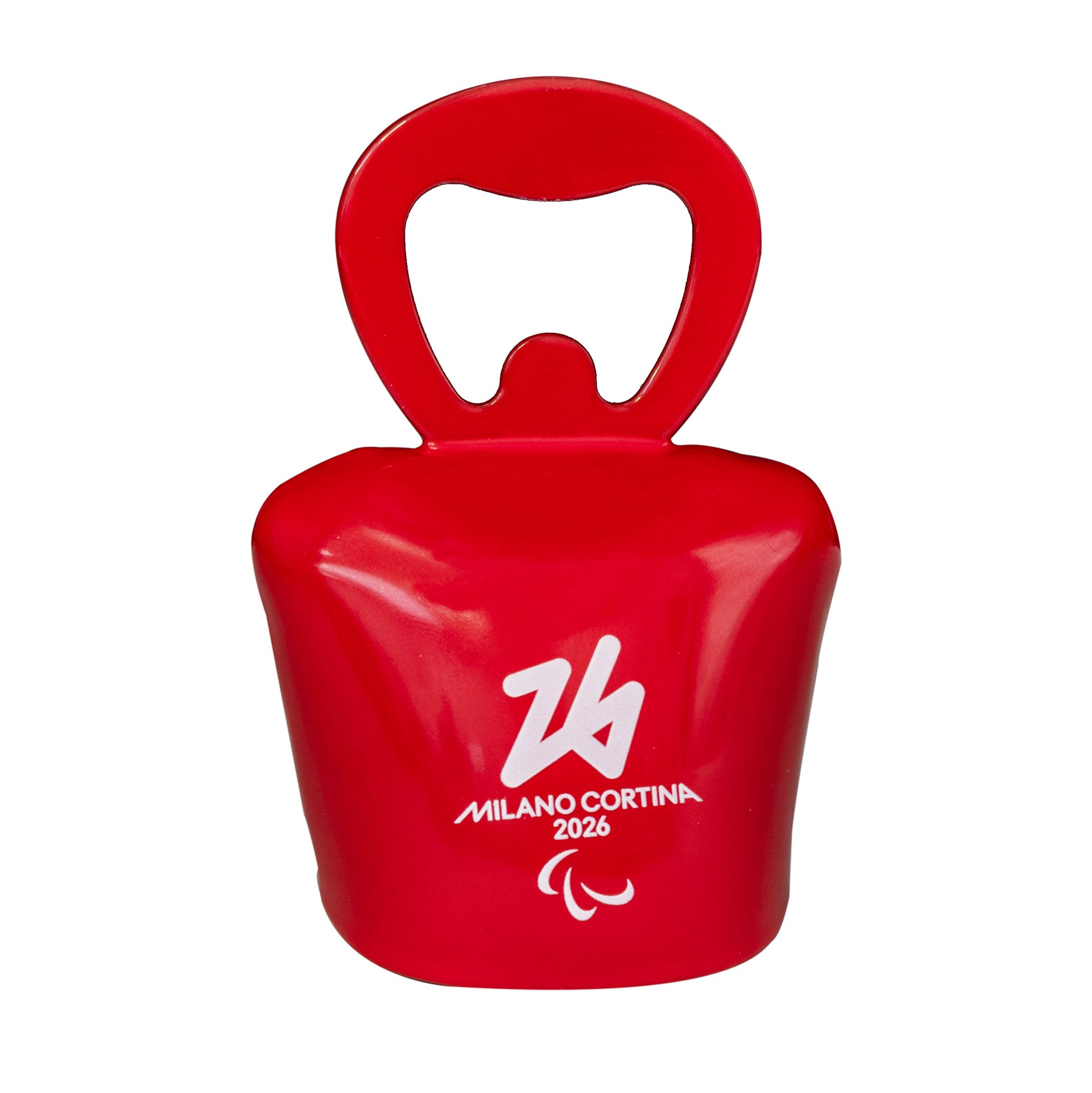 Campana apribottiglie Paralimpiadi Milano cortina 2026 rossa ufficiale