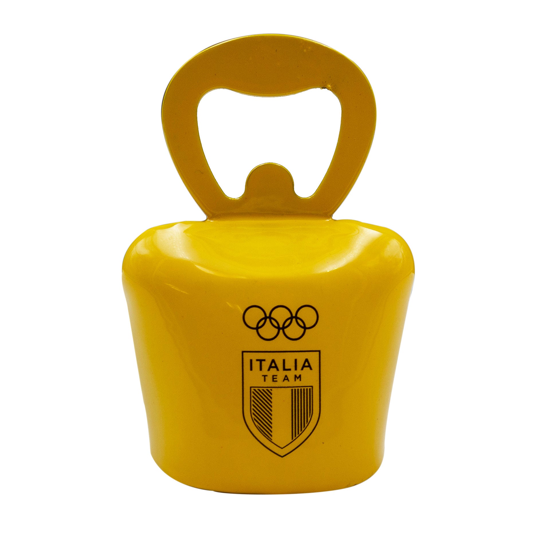 Magnete apribottiglie Team Italia Olimpiadi Milano cortina 2026 campana gialla ufficiale