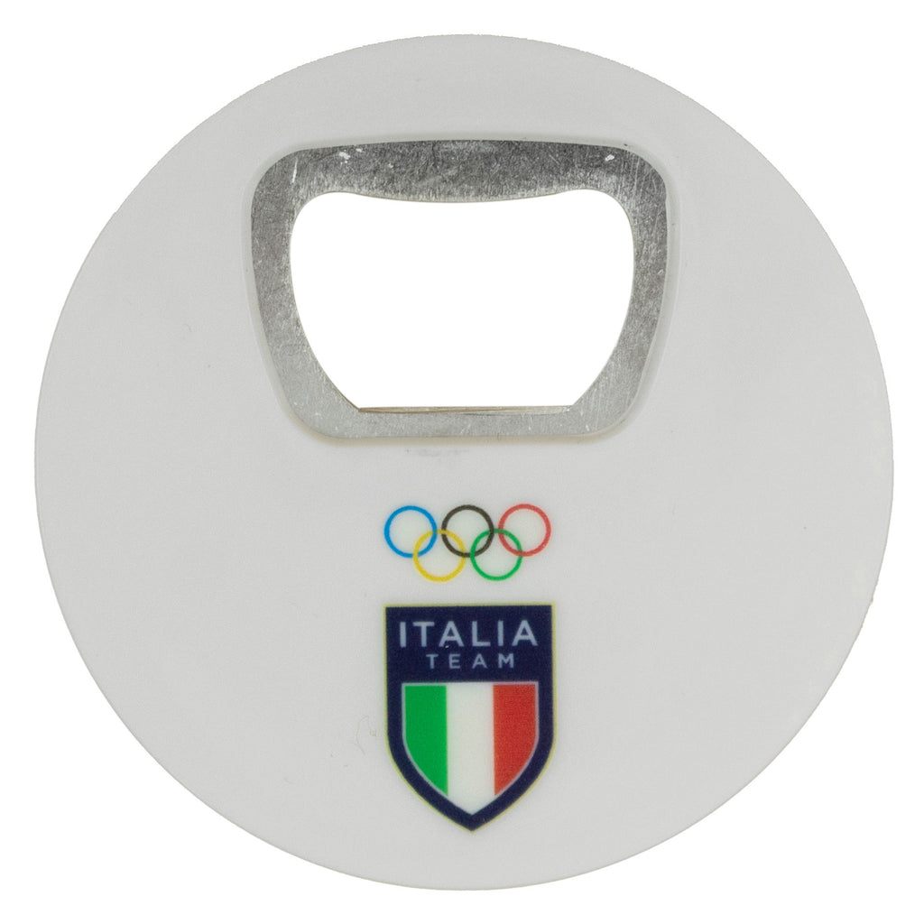 Magnete apribottiglie Team Italia Olimpiadi Milano cortina 2026 bianco ufficiale