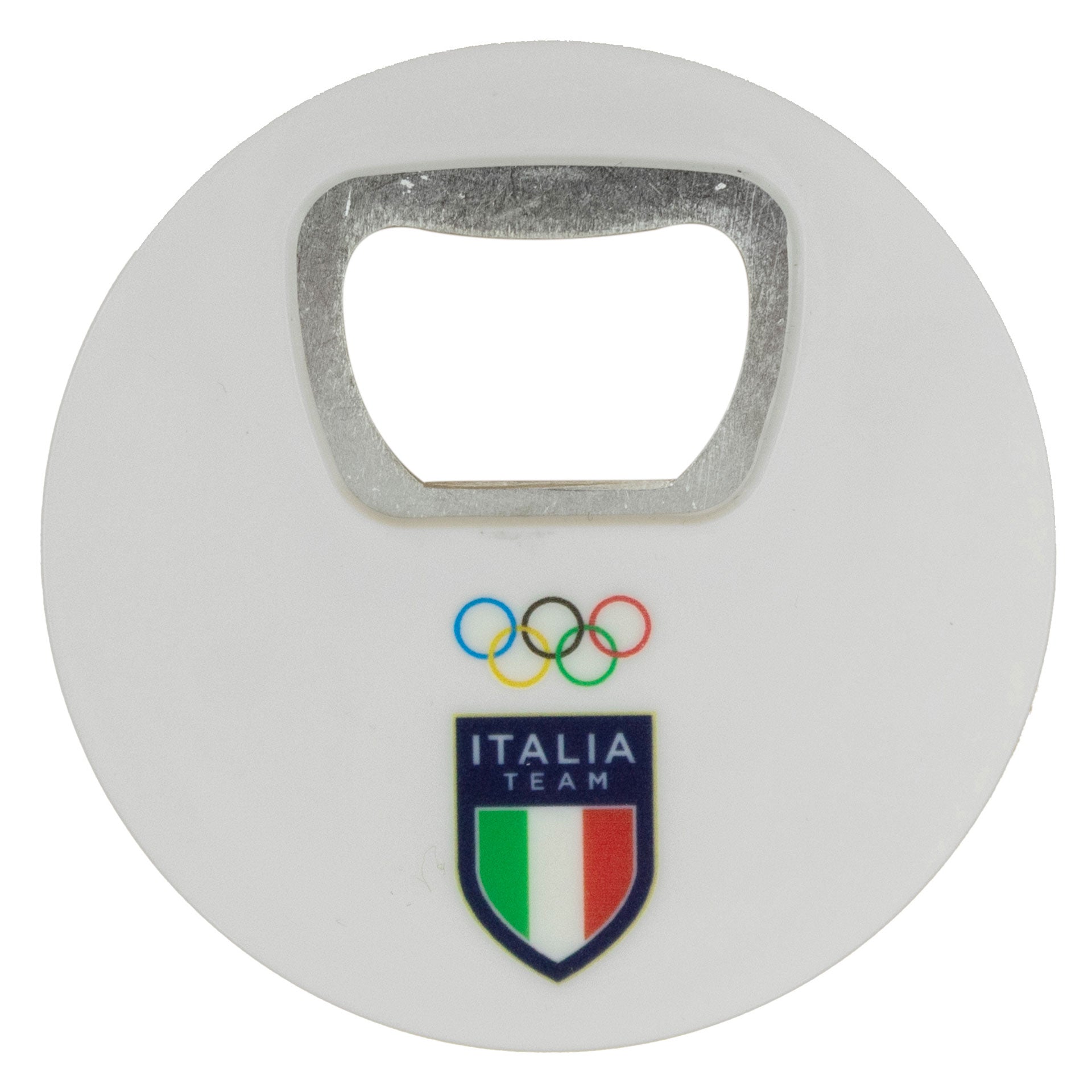 Magnete apribottiglie Team Italia Olimpiadi Milano cortina 2026 bianco ufficiale
