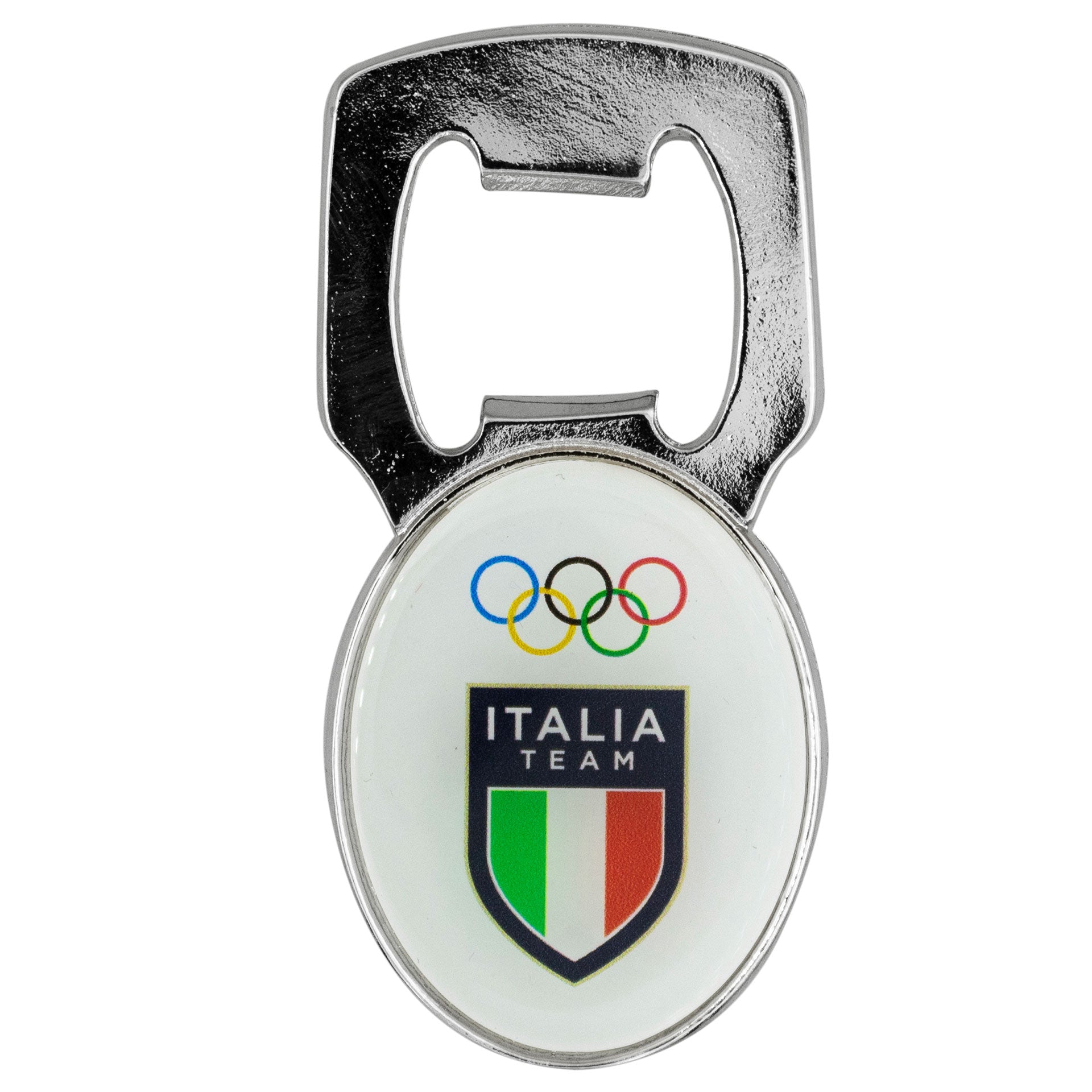 Magnete apribottiglie Team Italia Olimpiadi Milano cortina 2026 ovale ufficiale