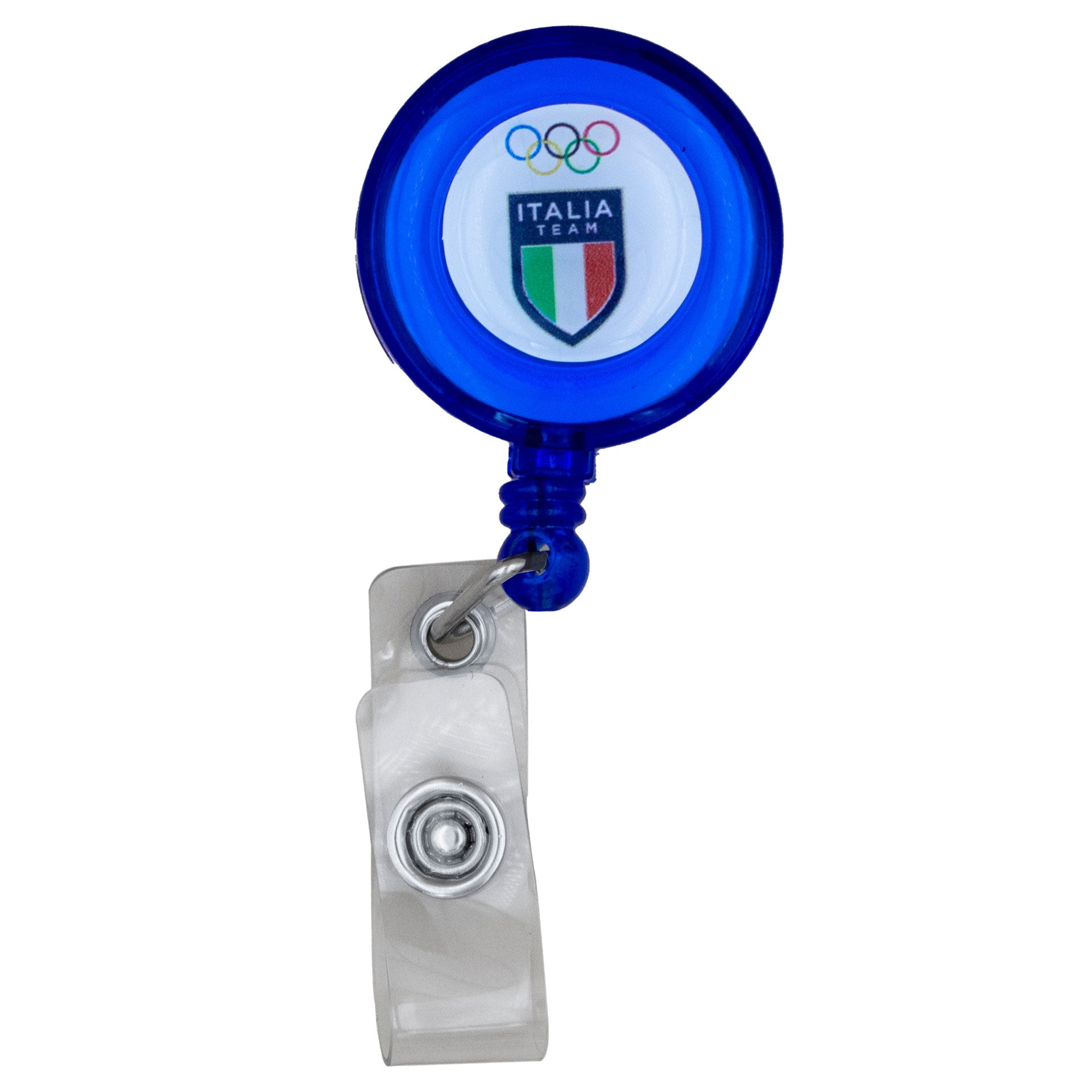 Porta skipass Team Italia Olimpiadi Milano cortina 2026 blu ufficiale