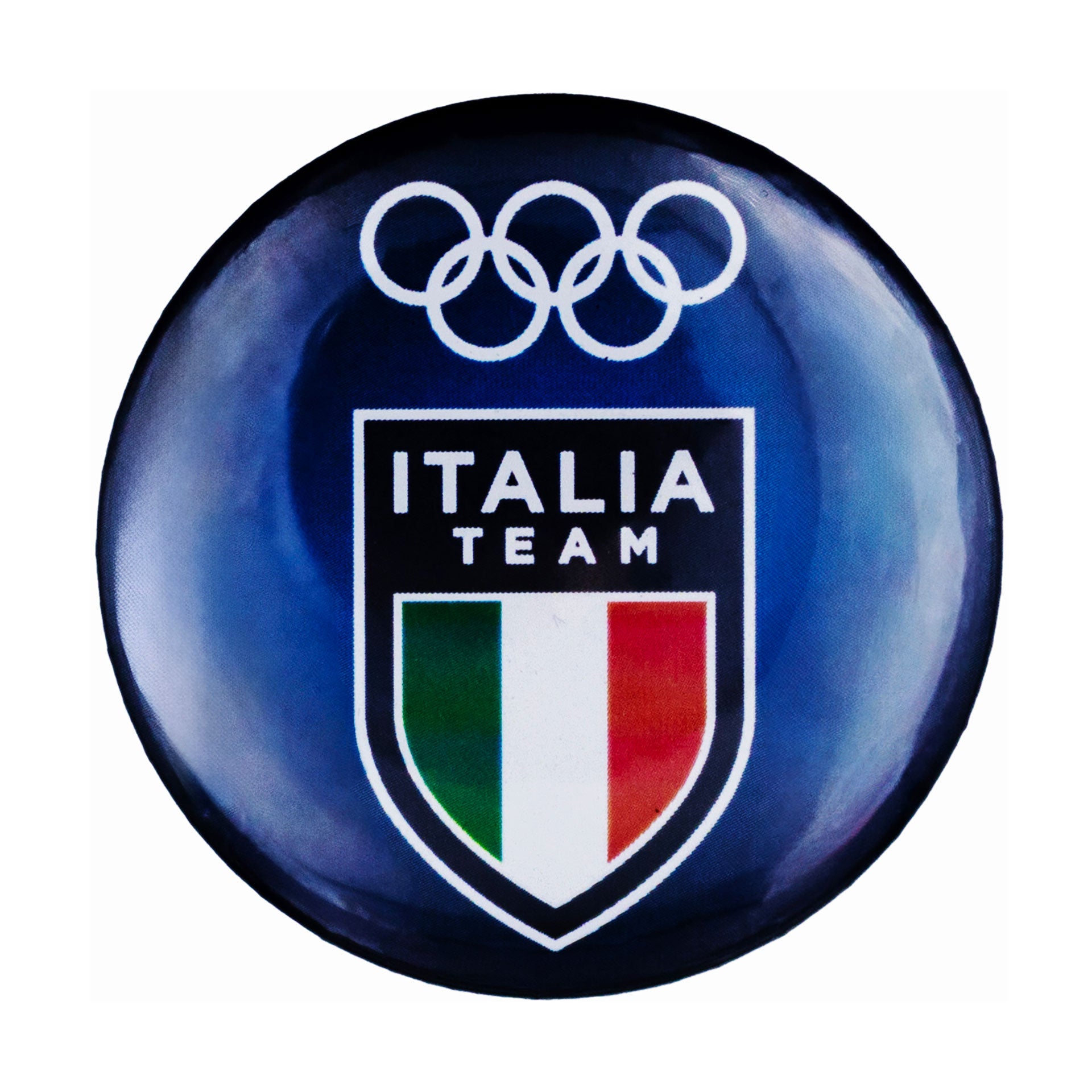Magnete Team Italia Olimpiadi Milano cortina 2026 blu tondo ufficiale