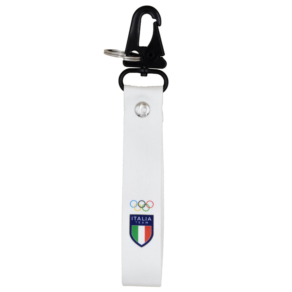 Portachiavi Team Italia Olimpiadi Milano cortina 2026 in stoffa con moschettone ufficiale