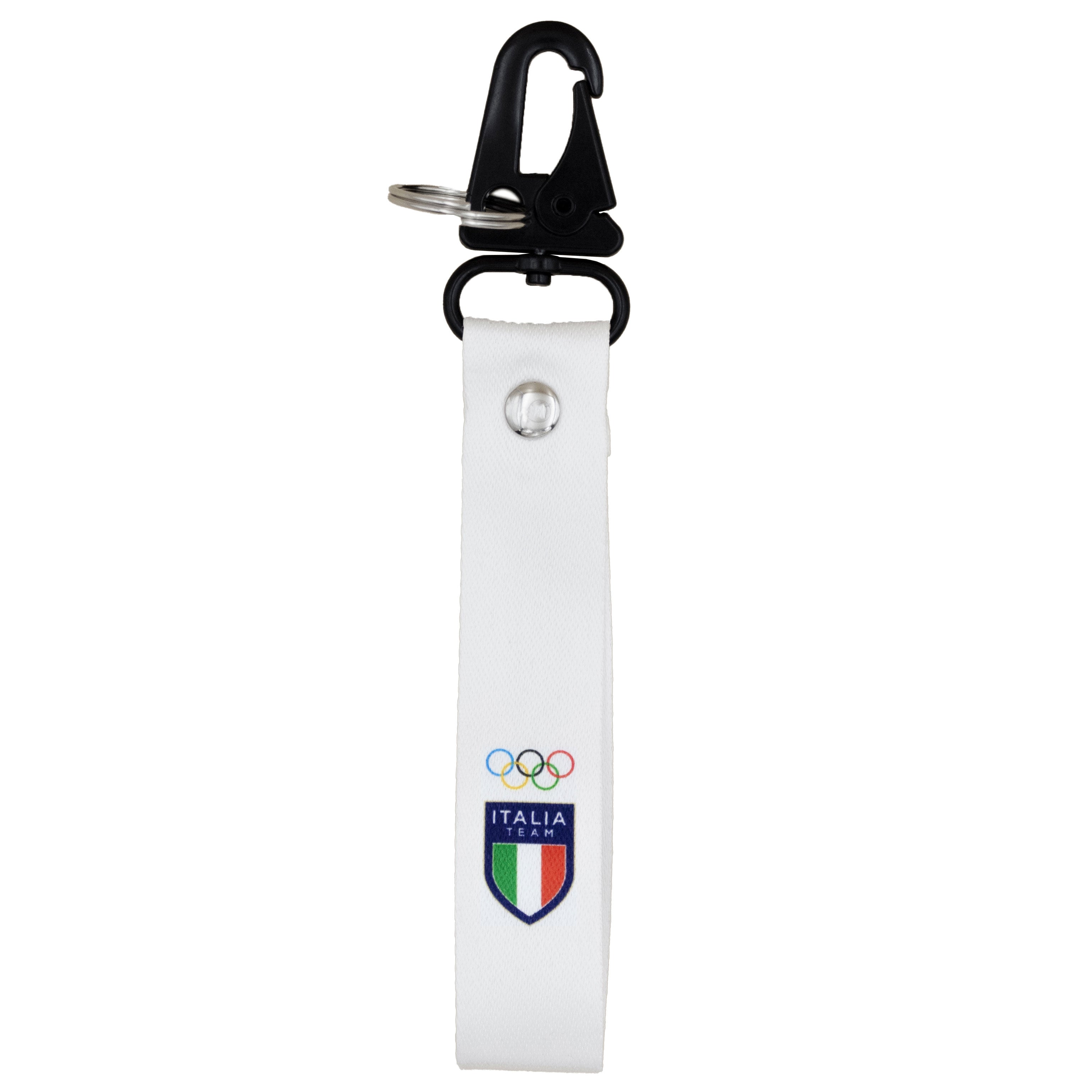Portachiavi Team Italia Olimpiadi Milano cortina 2026 in stoffa con moschettone ufficiale