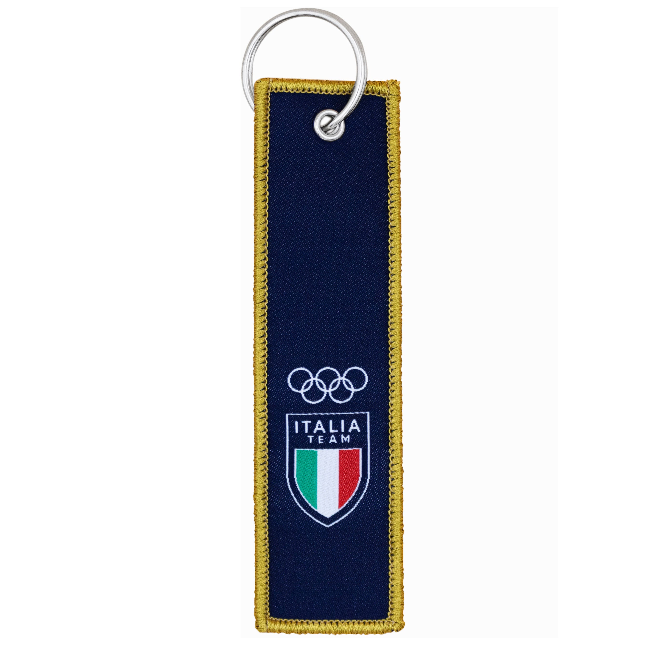 Portachiavi Team Italia Olimpiadi Milano cortina 2026 in stoffa ufficiale