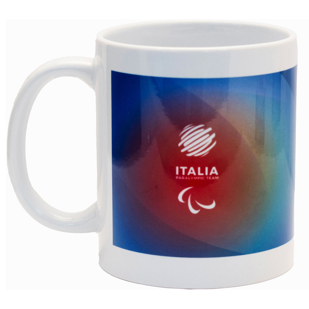 Tazza Team Italia Paralimpiadi Milano cortina 2026 in ceramica blu ufficiale