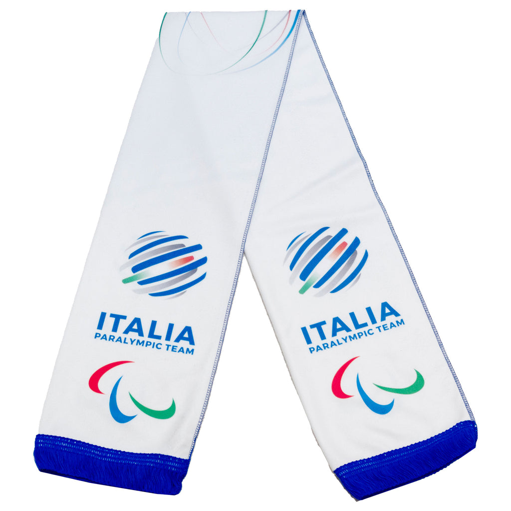 Sciarpa Team Italia Paralimpiadi Milano cortina 2026 bianca ufficiale