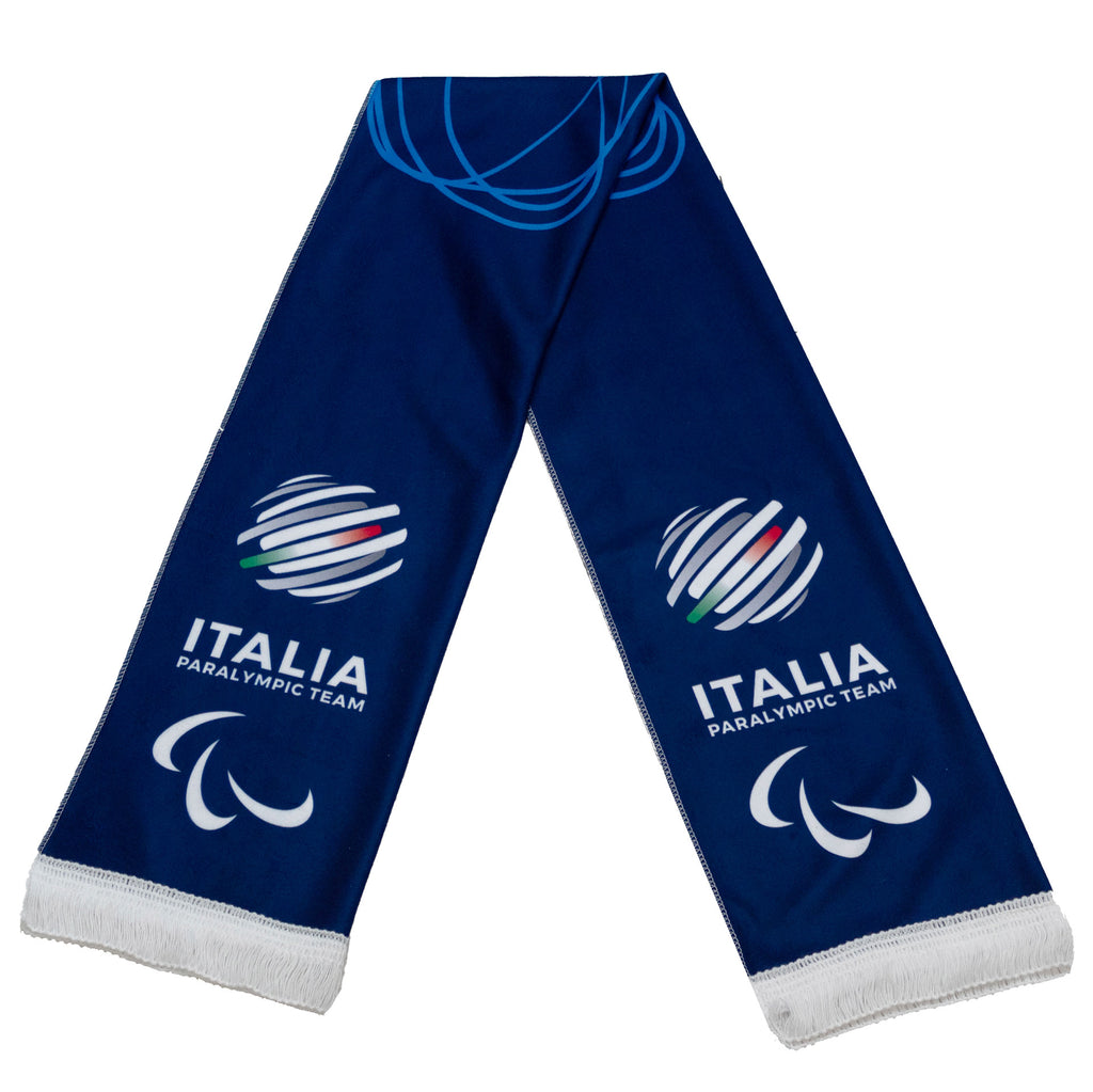 Sciarpa Team Italia Paralimpiadi Milano cortina 2026 blu ufficiale