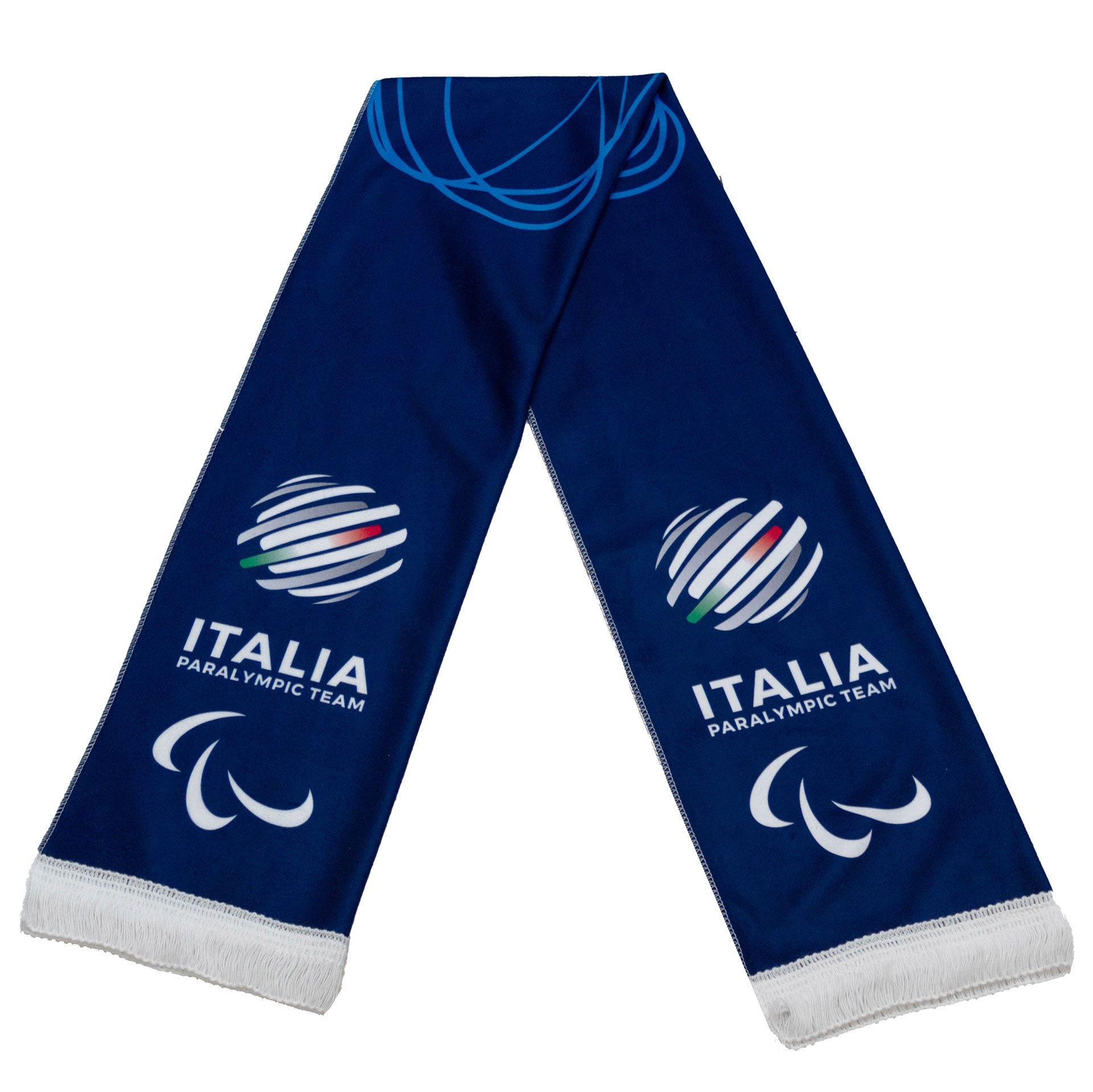 Sciarpa Team Italia Paralimpiadi Milano cortina 2026 blu ufficiale