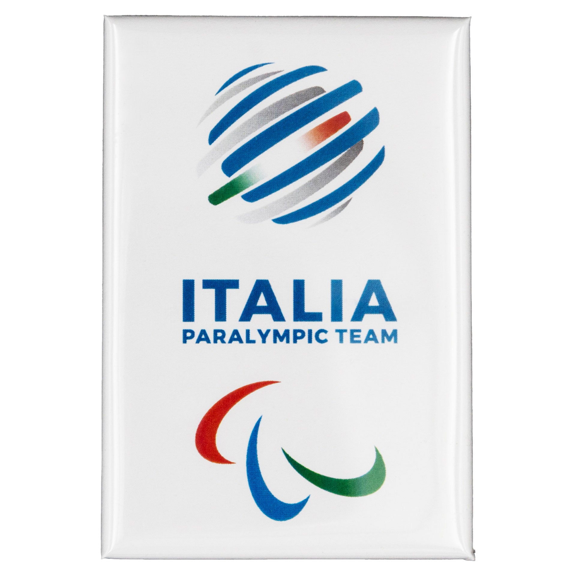 Magnete Team Italia Paralimpiadi Milano cortina 2026 bianco ufficiale