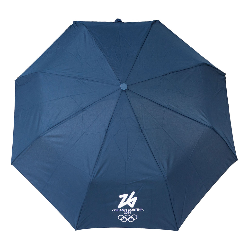 Ombrello Olimpiadi Milano cortina 2026 automatico tascabile blu ufficiale