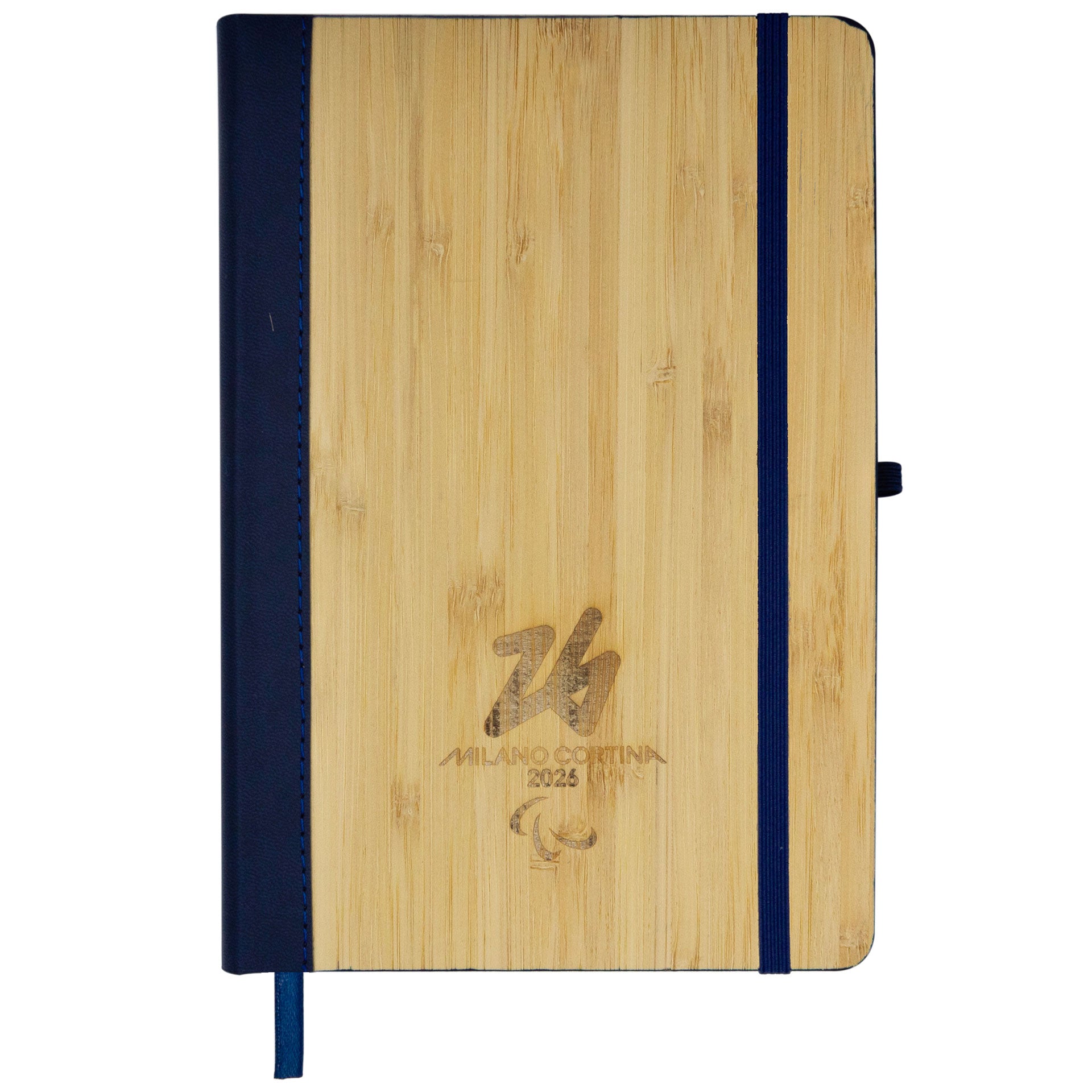 Blocco note Paralimpiadi Milano cortina 2026 blu in bamboo ufficiale