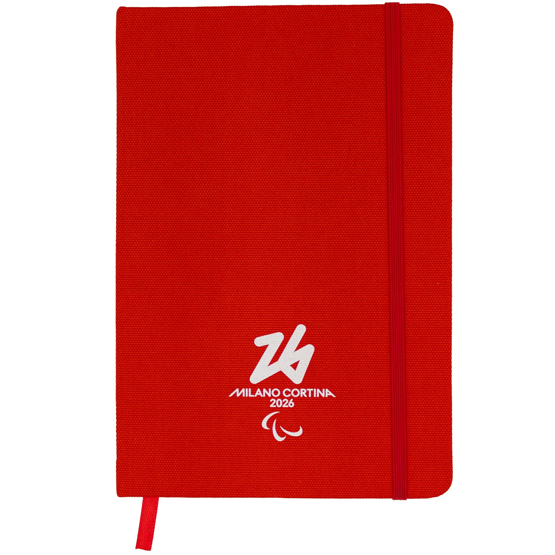 Blocco note Paralimpiadi Milano cortina 2026 rosso ufficiale