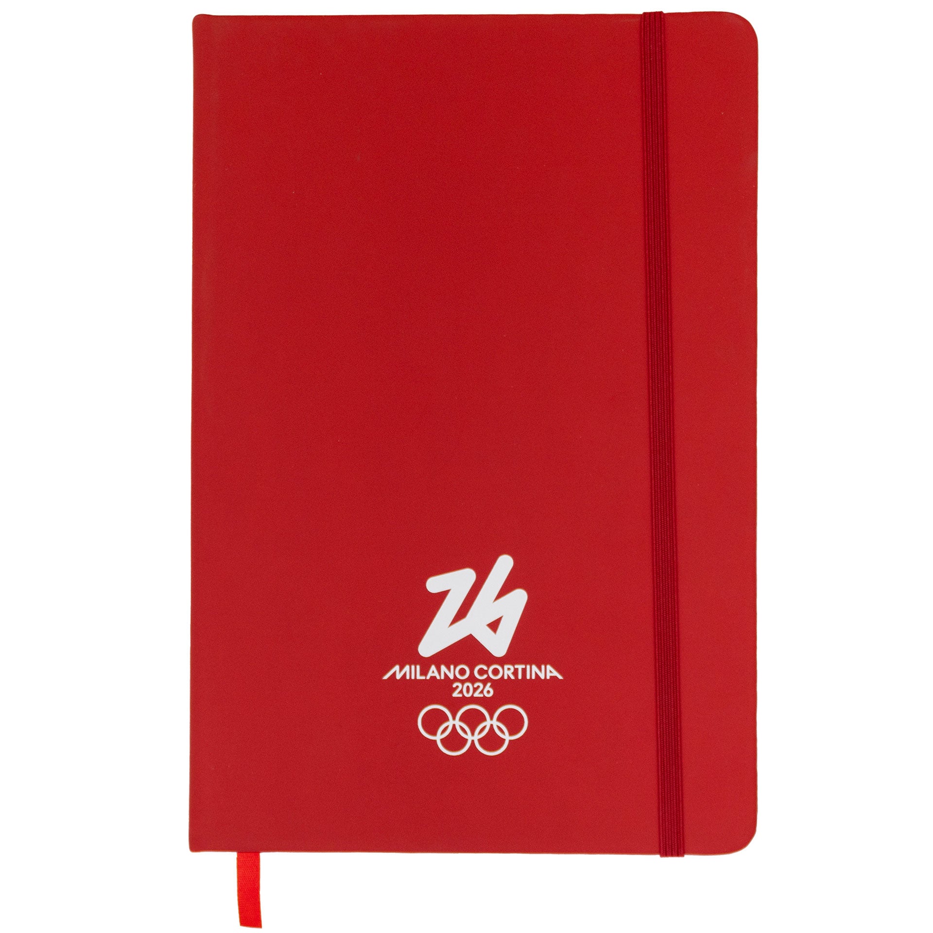 Blocco note Olimpiadi Milano cortina 2026 rosso ufficiale