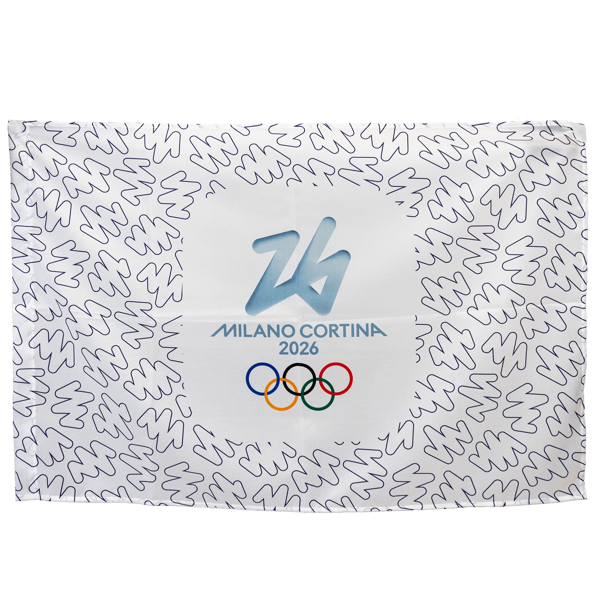 Bandiera Olimpiadi Milano cortina 2026 varie misure ufficiale