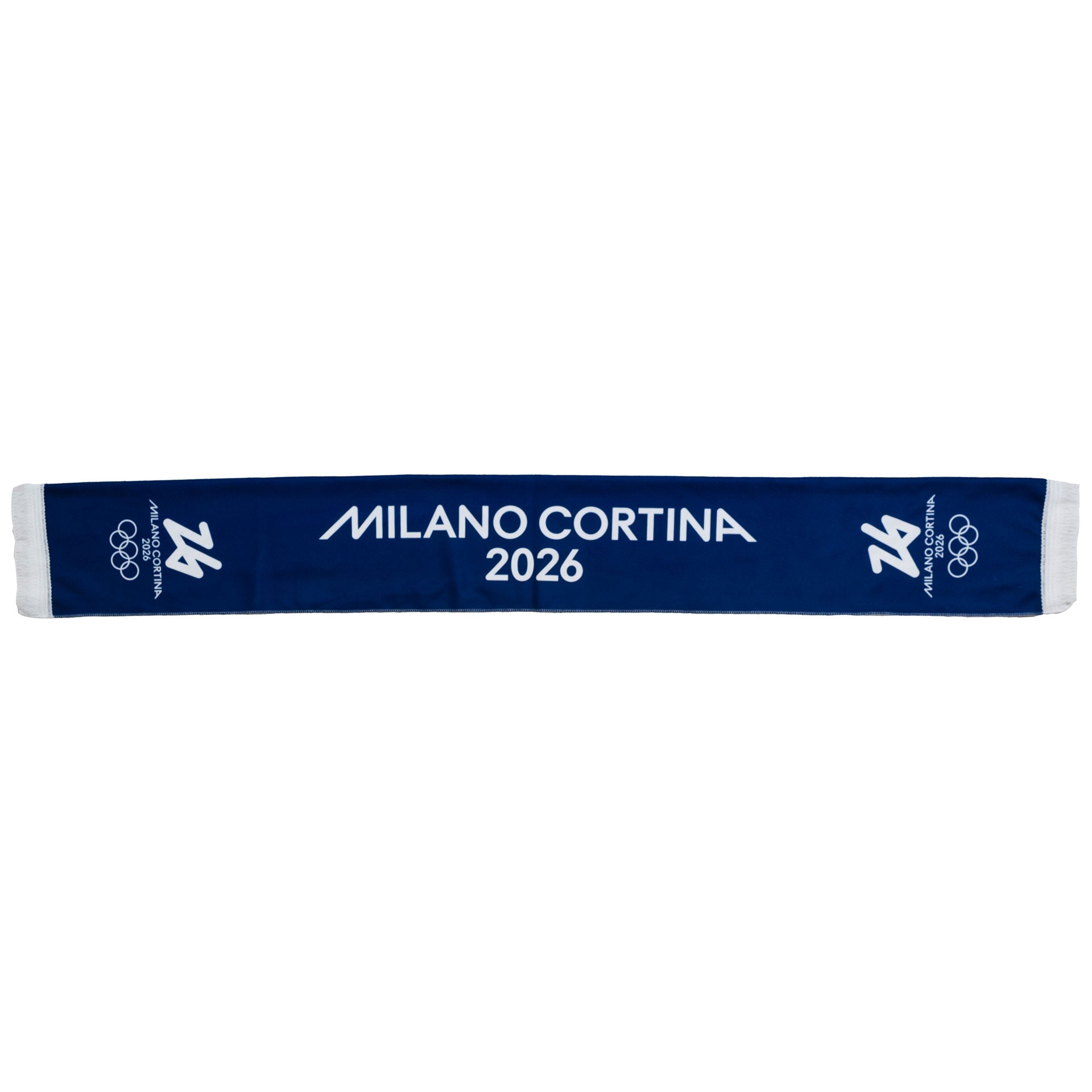 Sciarpa Olimpiadi Milano cortina 2026 in poliestere blu ufficiale