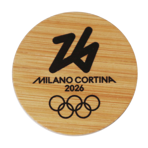 Apribottiglie magnete Olimpiadi Milano cortina 2026 in bamboo ufficiale