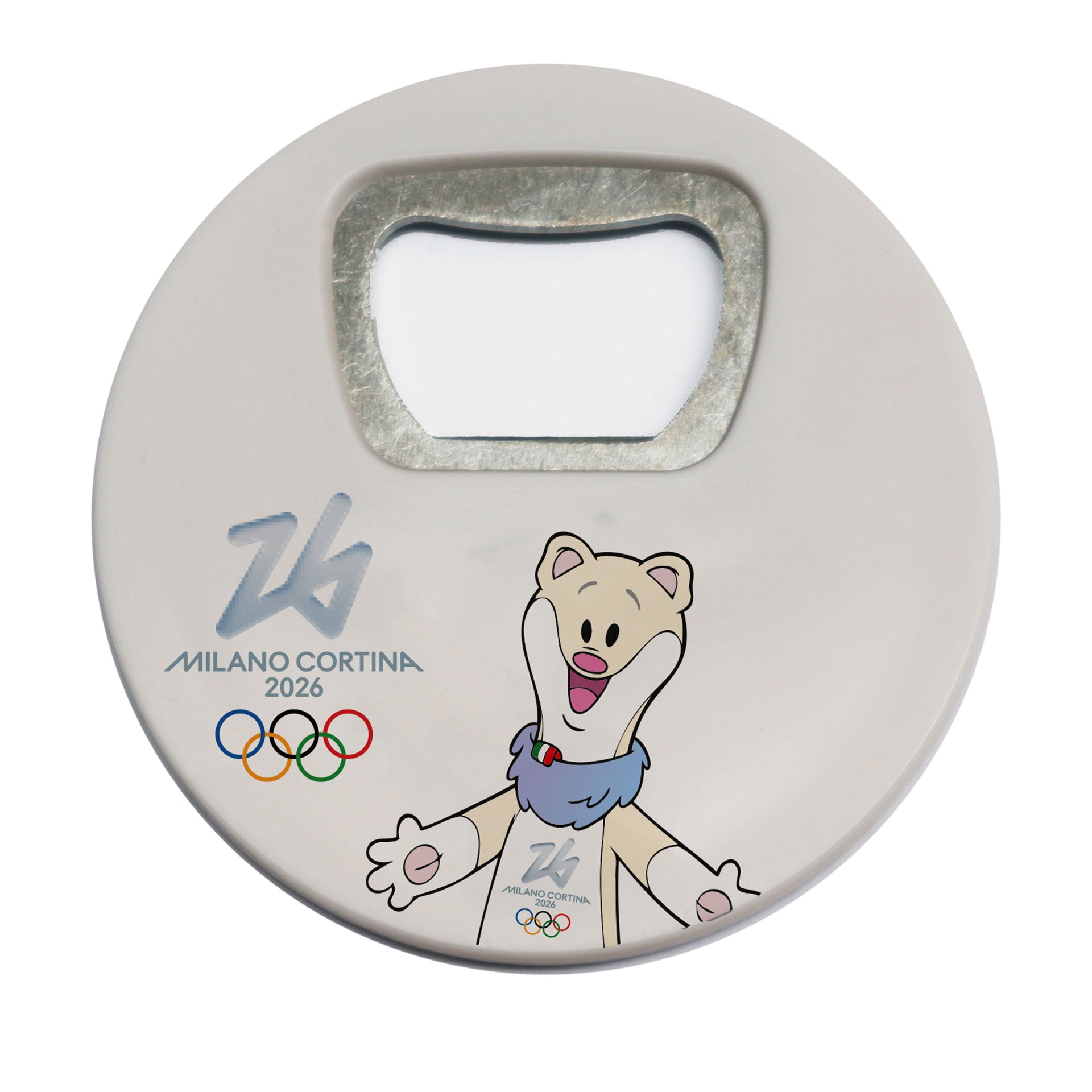 Magnete apribottiglie Olimpiadi Milano cortina 2026 Tina in ABS ufficiale